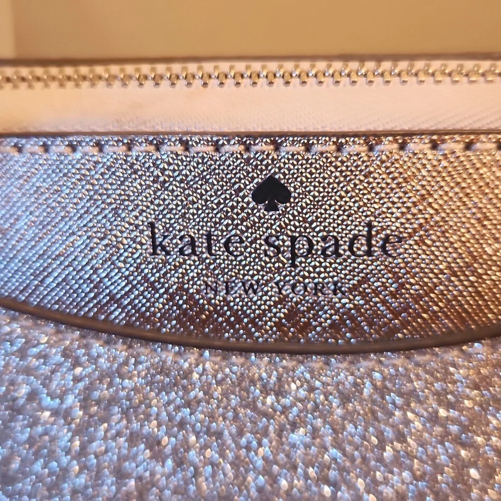 Kate Spade Silver Glitter Satchel - Picture 2 of 4